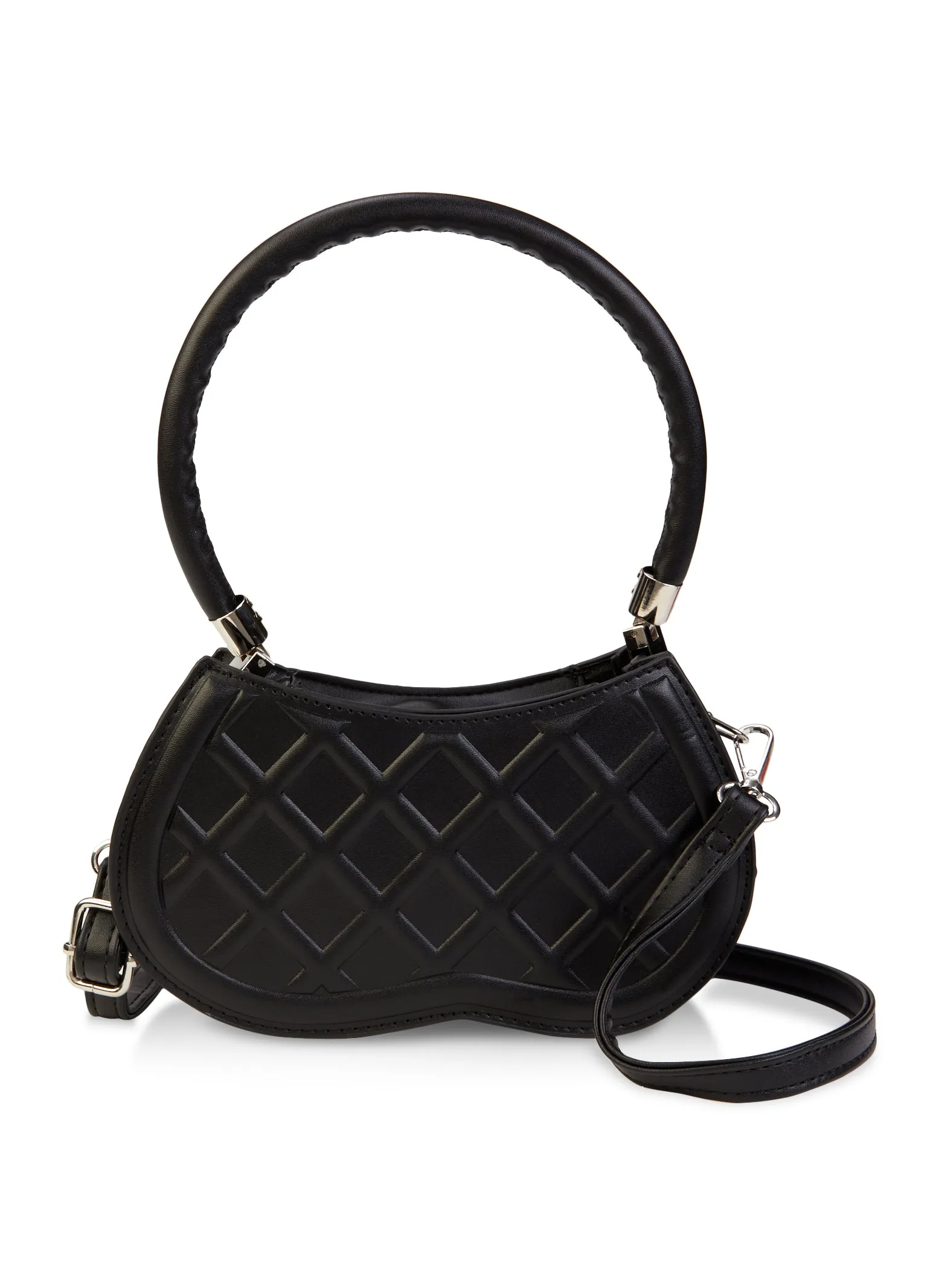 Geometric Embossed Handbag