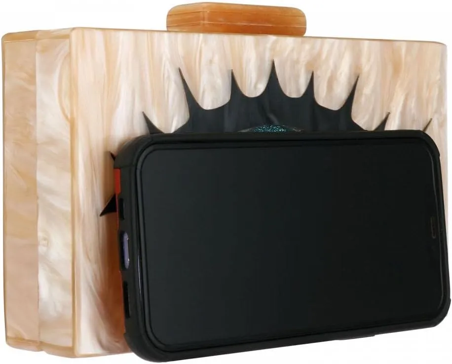 Gets Acrylic Clutch Purses for Women Evening Bag Eyes Multicolor Perspex Box Clutch Glitter Purse Handbags Crossbody Bag