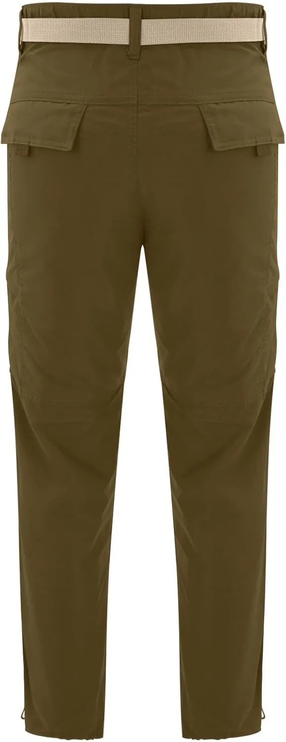 GIERIDUC Men's Water Resistant Hiking Pants Men Cargo Pants with Pockets 28X30 Slim Fit Dress Pants Mens Tapered Dress Pants