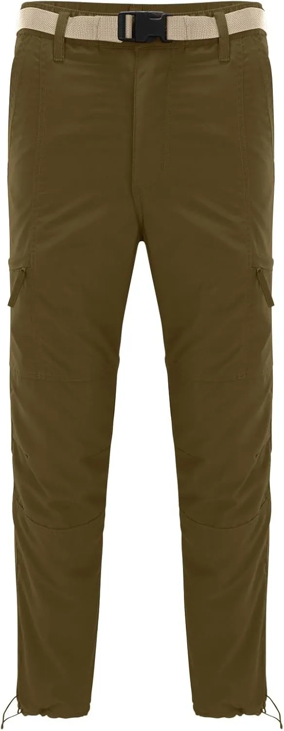 GIERIDUC Men's Water Resistant Hiking Pants Men Cargo Pants with Pockets 28X30 Slim Fit Dress Pants Mens Tapered Dress Pants