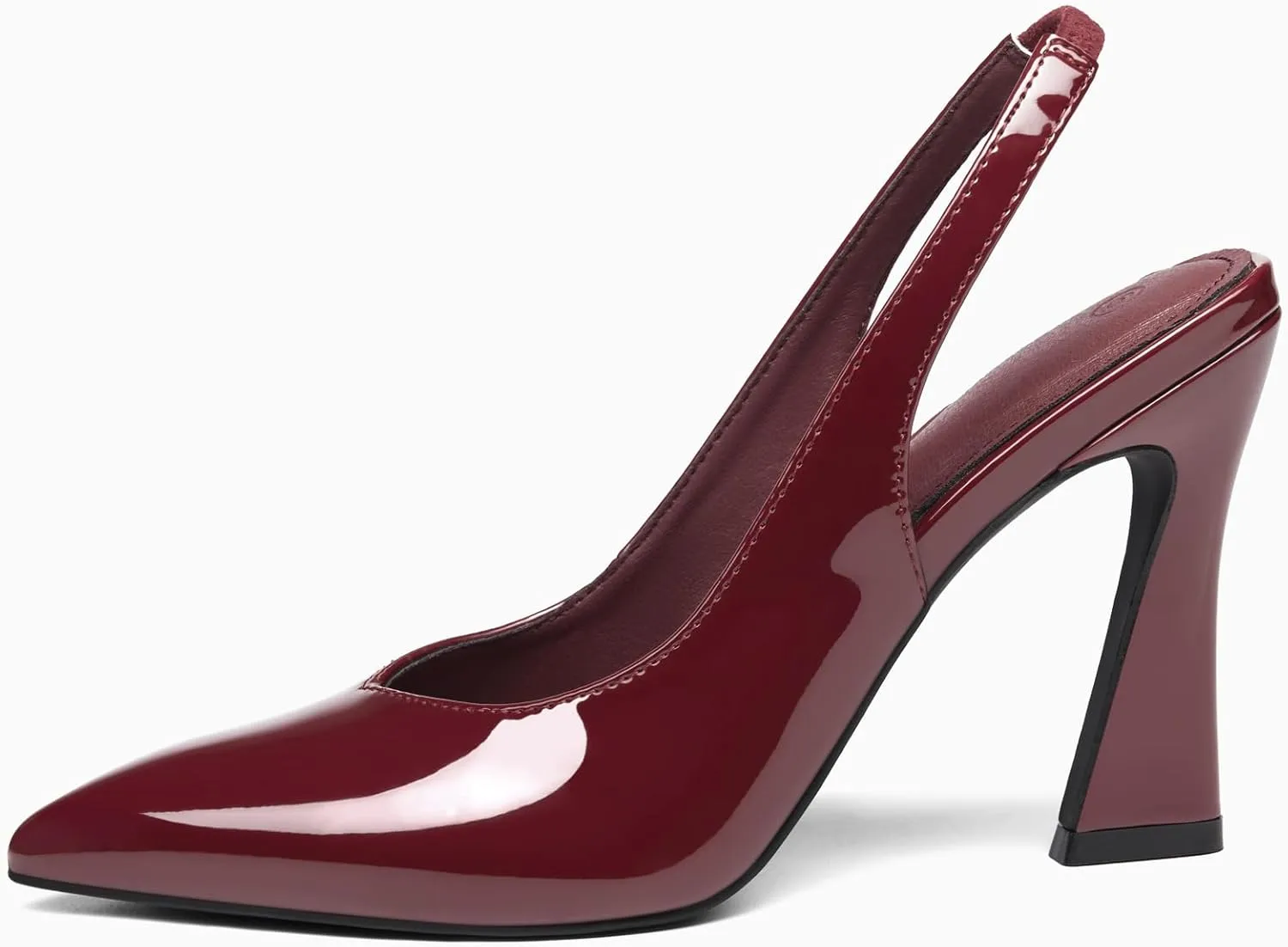 gihubafuil Womens Slingback Kitten Heels Closed Pointed Toe Wedding Party Dress Pumps Shoes