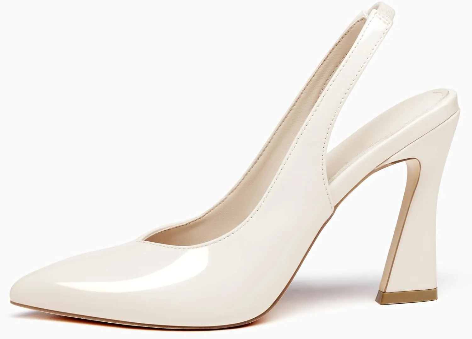 gihubafuil Womens Slingback Kitten Heels Closed Pointed Toe Wedding Party Dress Pumps Shoes