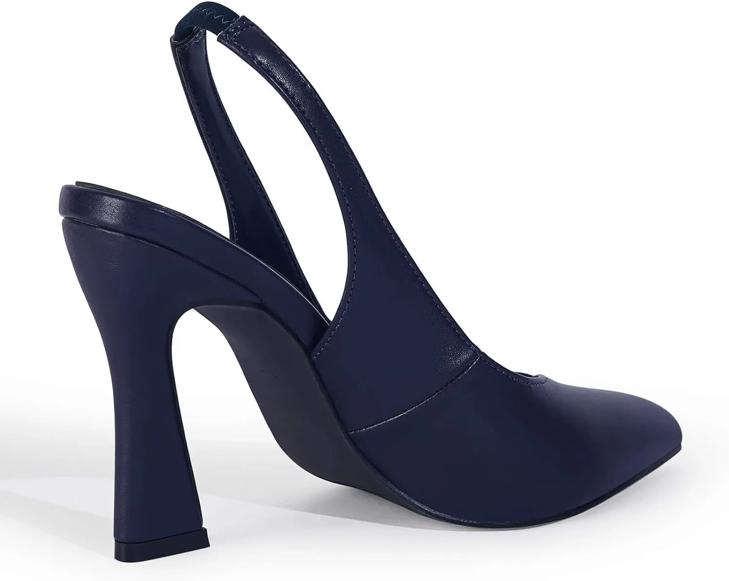 gihubafuil Womens Slingback Kitten Heels Closed Pointed Toe Wedding Party Dress Pumps Shoes
