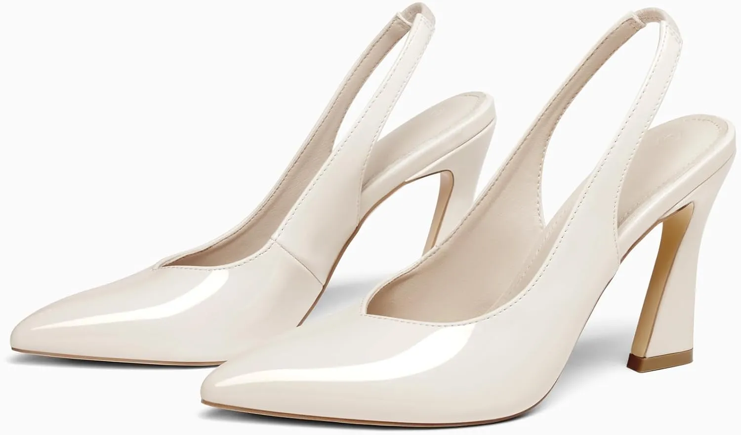 gihubafuil Womens Slingback Kitten Heels Closed Pointed Toe Wedding Party Dress Pumps Shoes