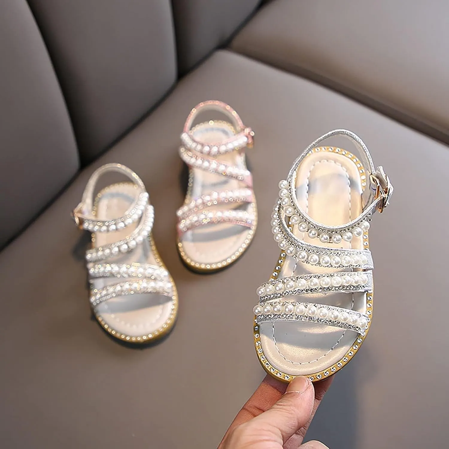Girl Adjustable High Heels Shoe Toddler Kids Ballroom Performance Dance Infant Satin Latin Dance Shoes