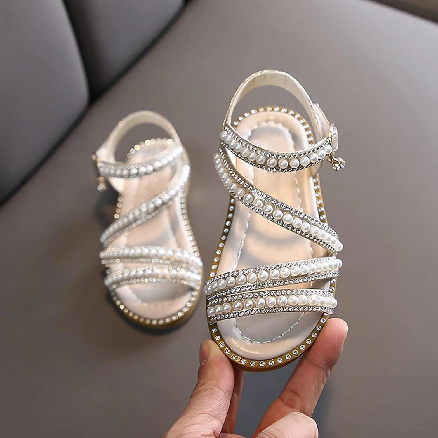 Girl Adjustable High Heels Shoe Toddler Kids Ballroom Performance Dance Infant Satin Latin Dance Shoes