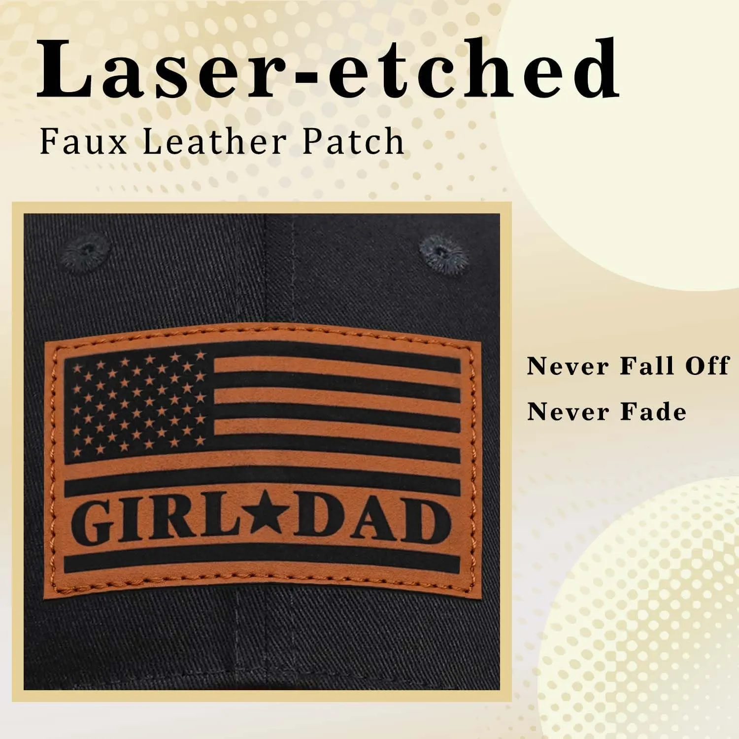 Girl Father Daddy Gifts Dad Hats for Men, Adjustable Dad Trucker Hat, Fathers Day Birthday Gifts from Daughter