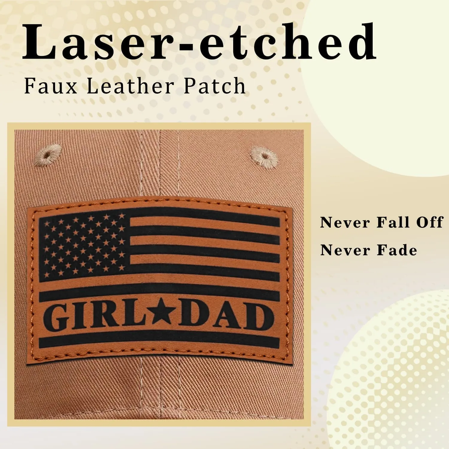 Girl Father Daddy Gifts Dad Hats for Men, Adjustable Dad Trucker Hat, Fathers Day Birthday Gifts from Daughter