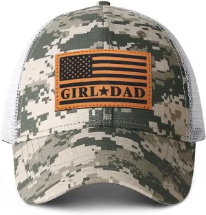 Girl Father Daddy Gifts Dad Hats for Men, Adjustable Dad Trucker Hat, Fathers Day Birthday Gifts from Daughter