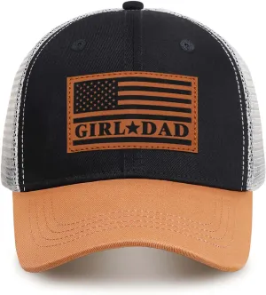 Girl Father Daddy Gifts Dad Hats for Men, Adjustable Dad Trucker Hat, Fathers Day Birthday Gifts from Daughter