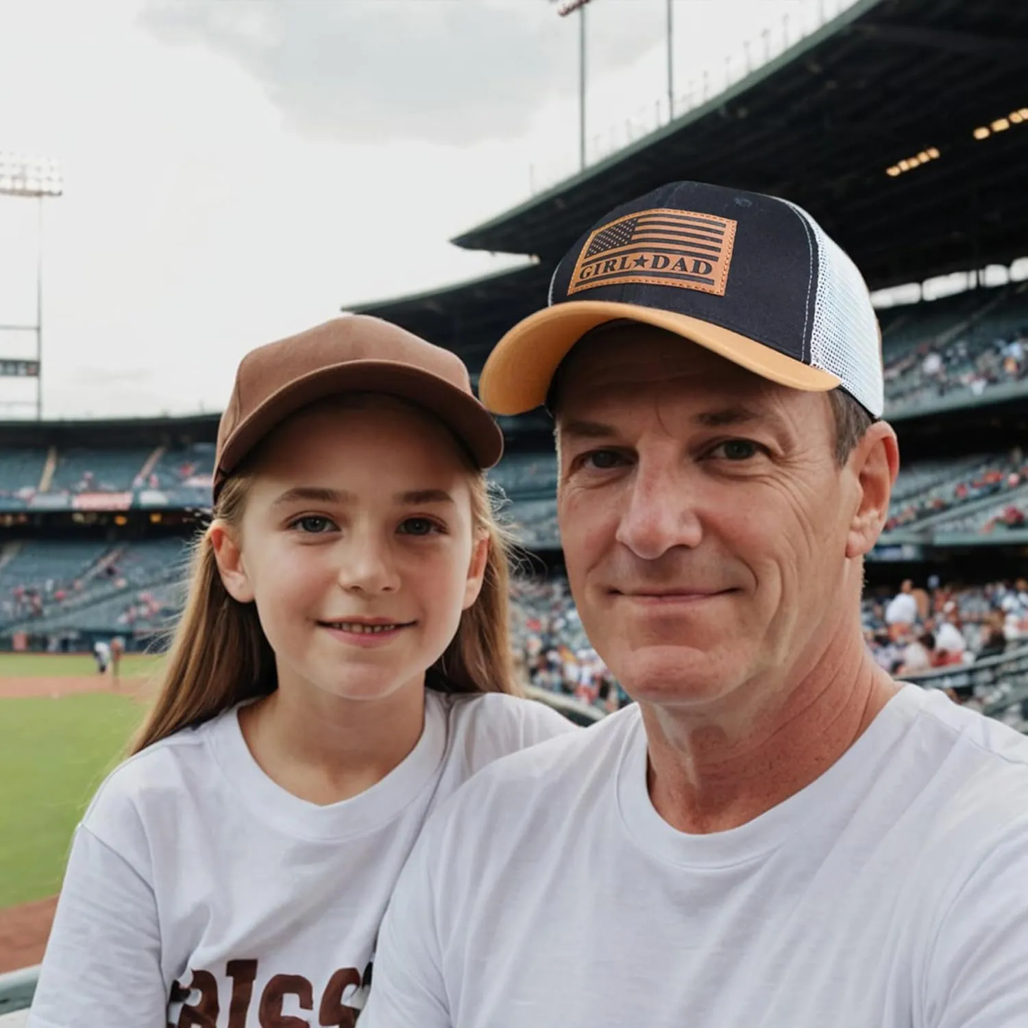 Girl Father Daddy Gifts Dad Hats for Men, Adjustable Dad Trucker Hat, Fathers Day Birthday Gifts from Daughter