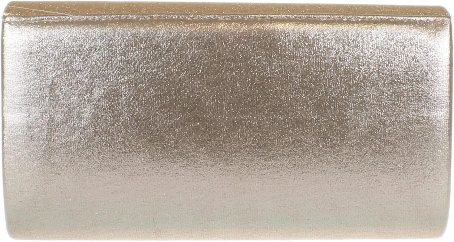 Girly HandBags Womens Glitter Flap Clutch Bag