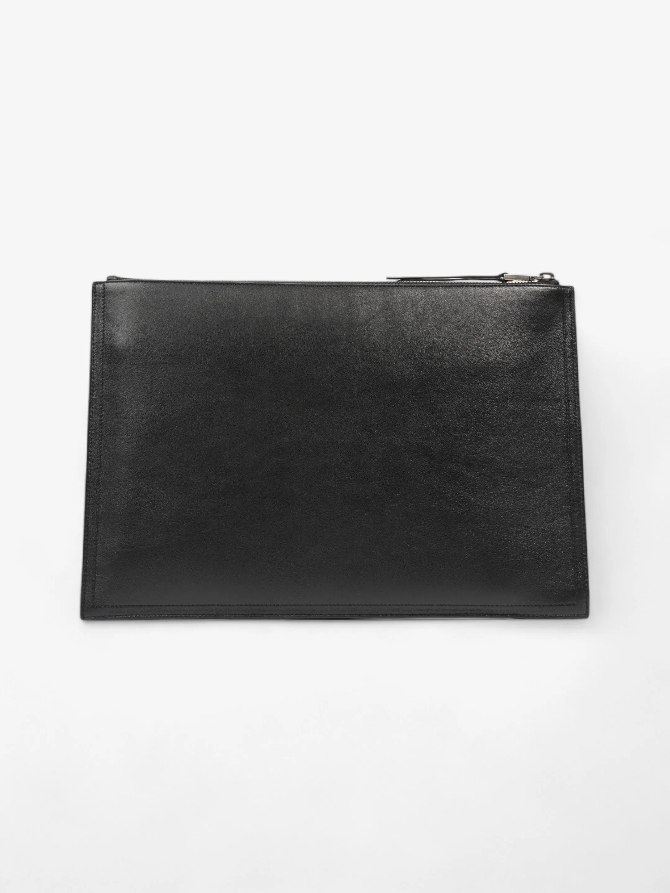Givenchy 4G Emblem Clutch Black Leather Large