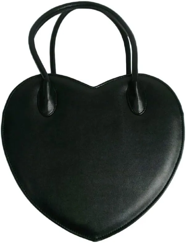 GK-O Fashion Women Heart Shaped Bag Lolita Handbag Clutch Purse Wallet PU Handbag