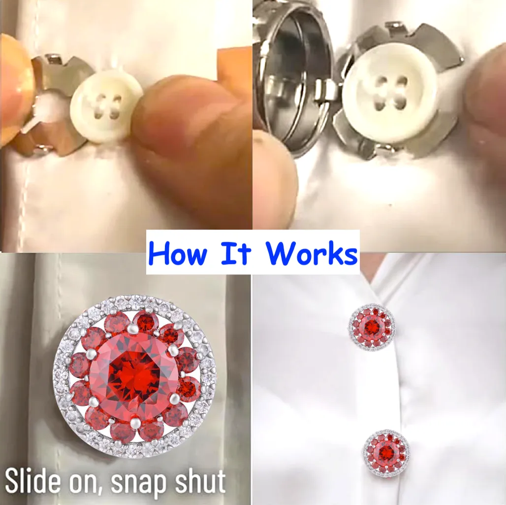 Glass Slipper Bling Glitter Button Cover