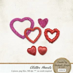 Glitter Hearts