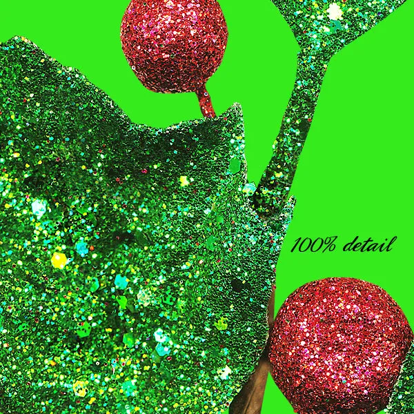 Glitter Holly & Berries