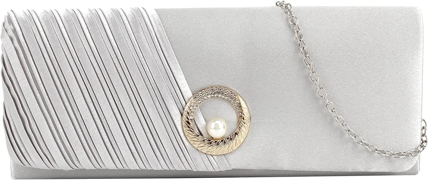 Goclothod Evening Clutch Handbag Women Fashion Crossbody Shoulder Bag Chain Purse