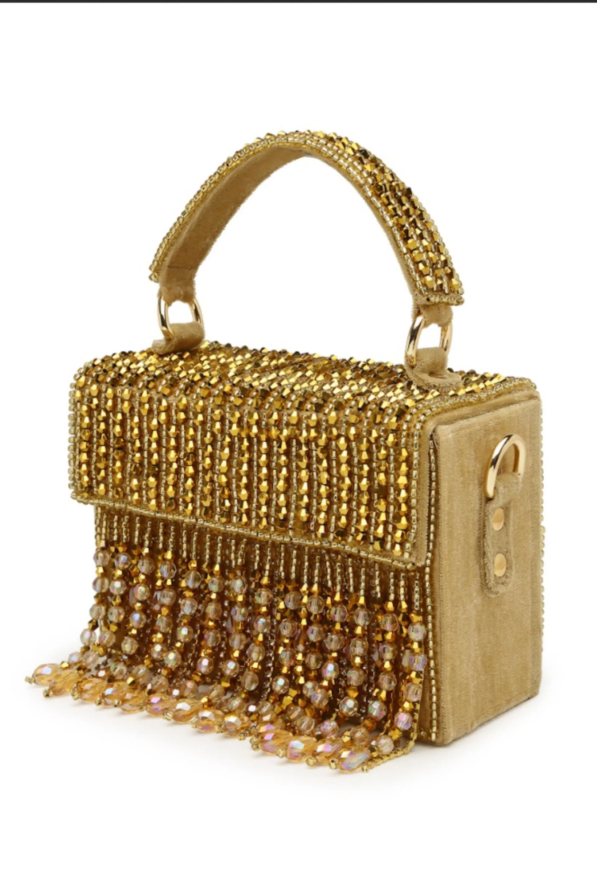 Gold Rush Mini Box Clutch