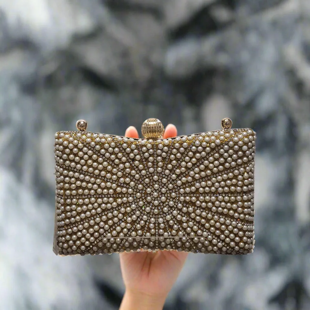 Golden | Fancy Clutch for women