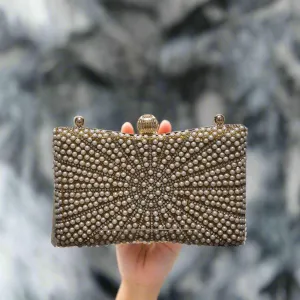 Golden | Fancy Clutch for women