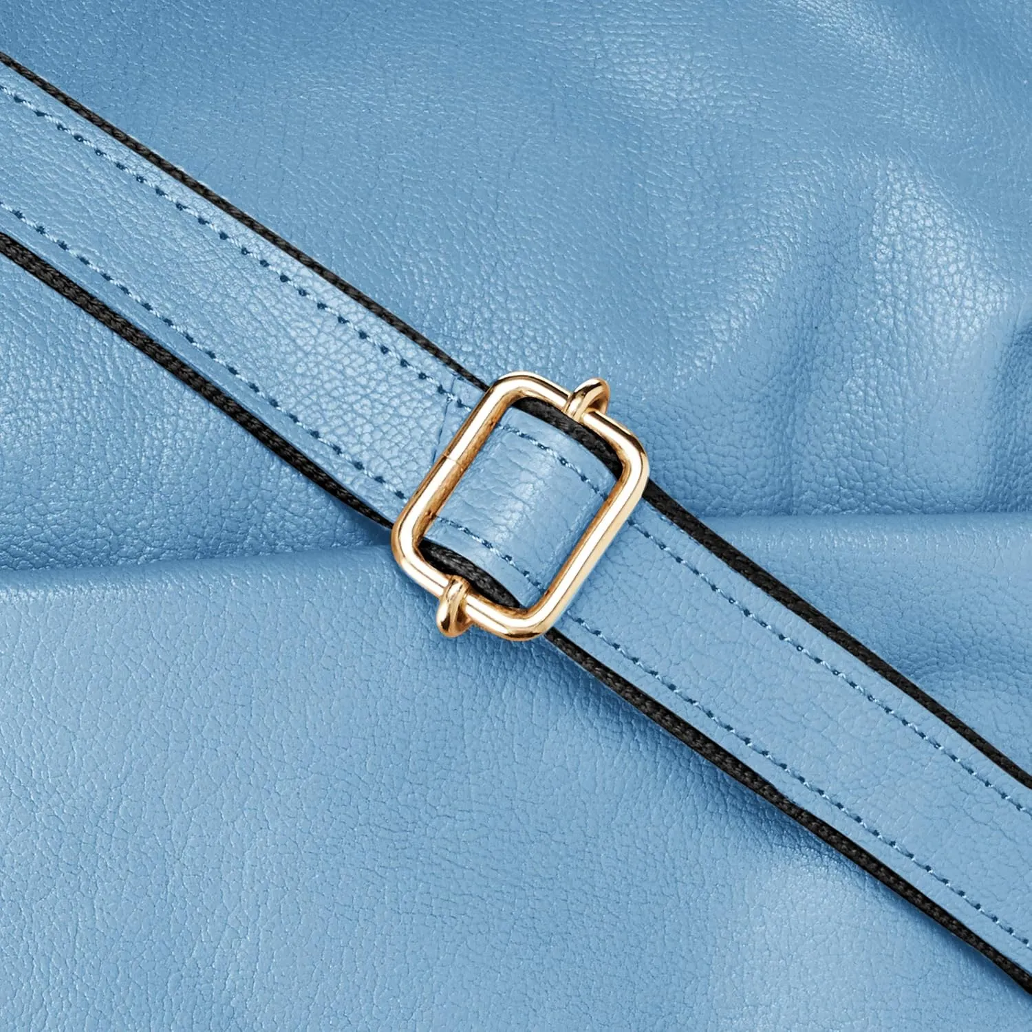 Gourde-Like Cowhide Leather Bag