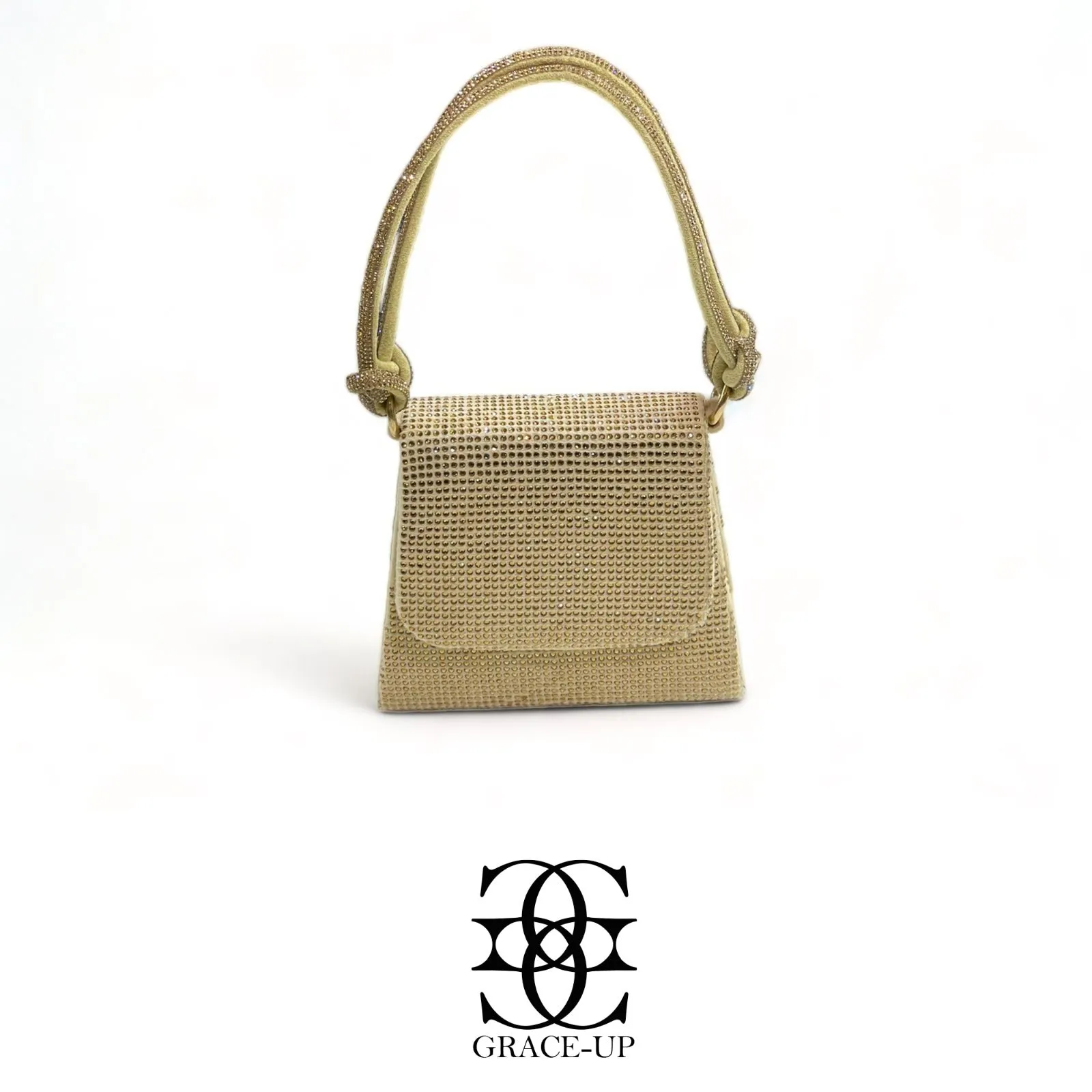 Grace Up Full Stones Mini Bag Golden