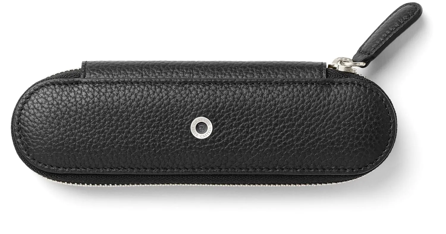 GRAF von Faber Castell Case for 2 Writing Instruments Cashmere Model Black