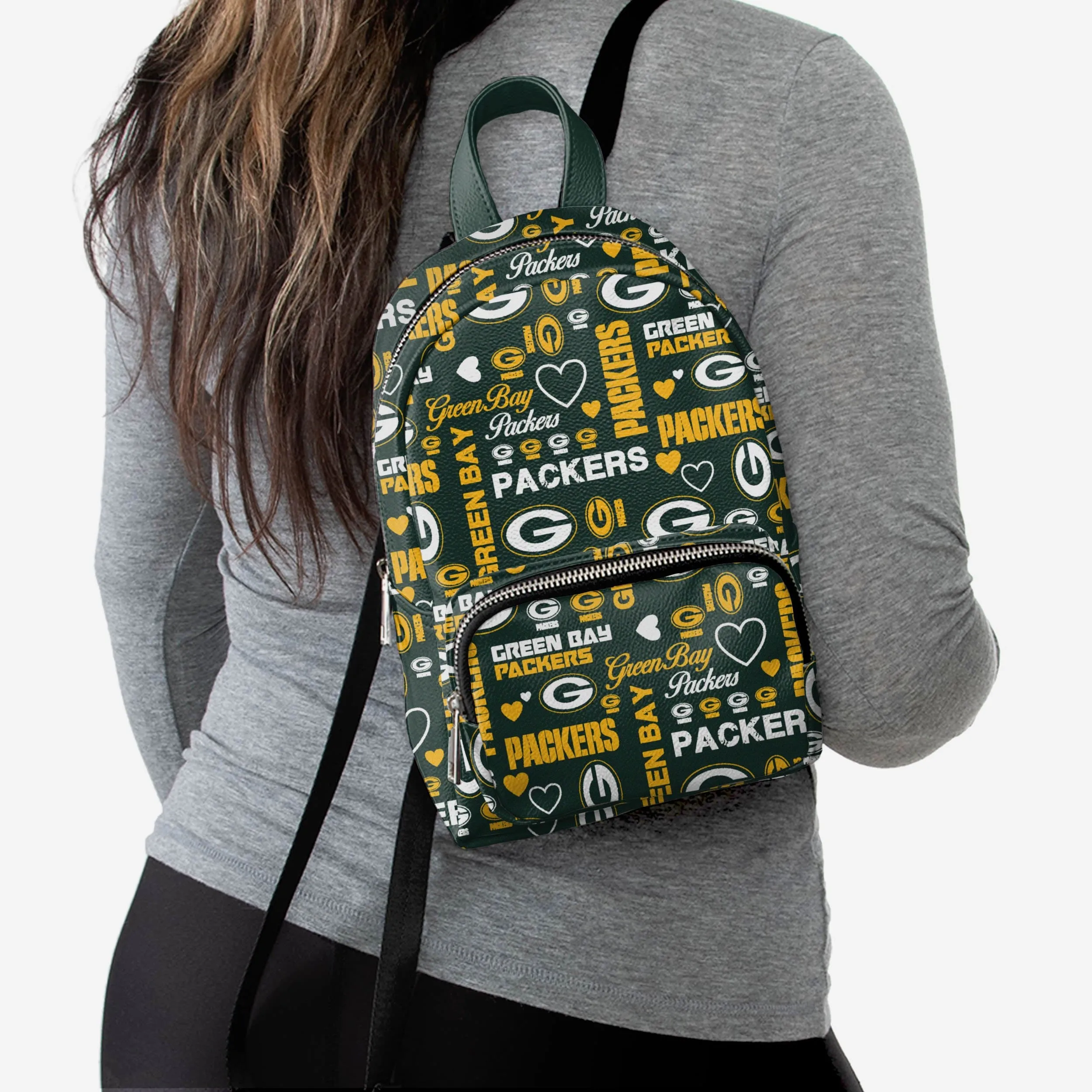 Green Bay Packers Logo Love Mini Backpack