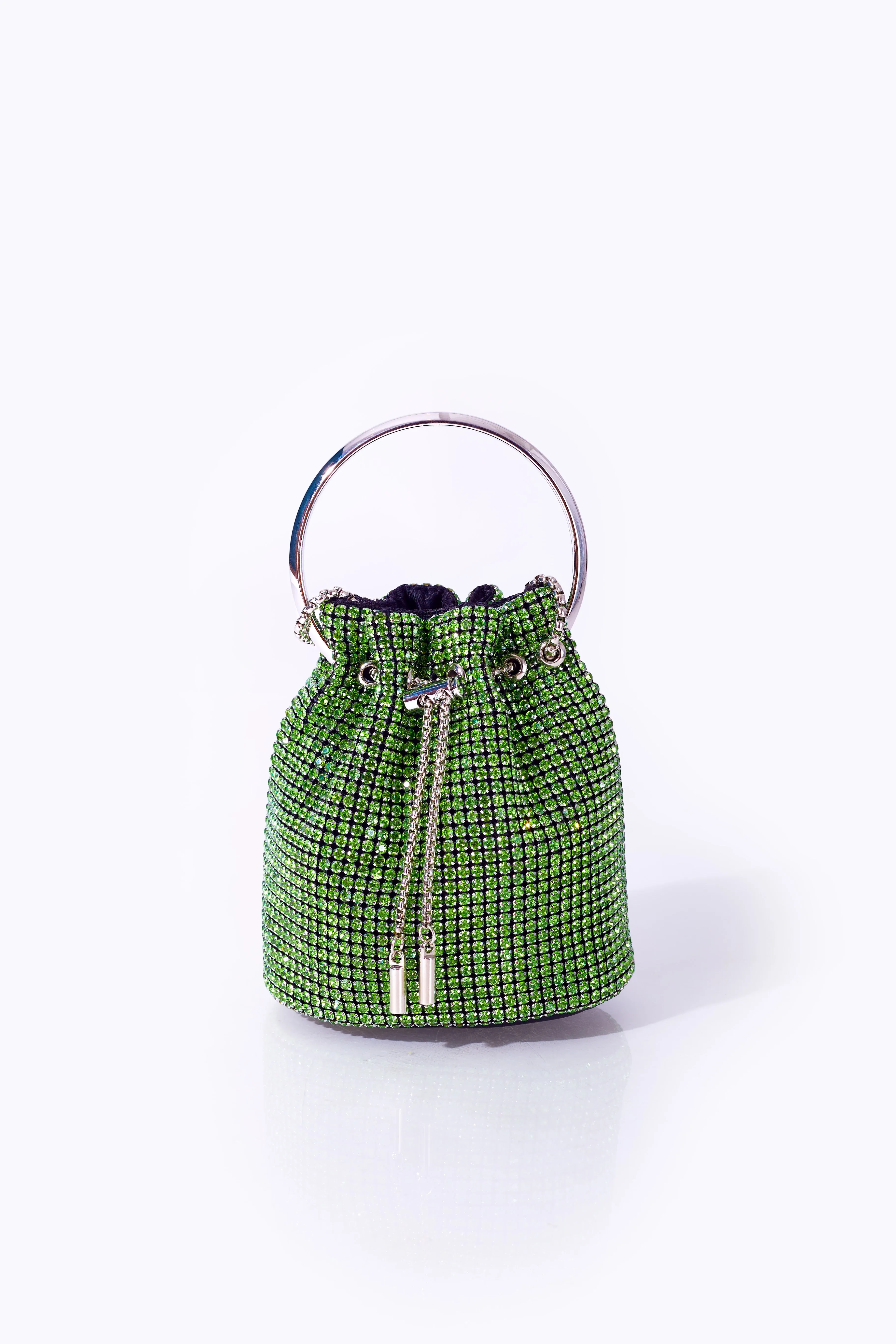 Green Party Clutch with Top Handle