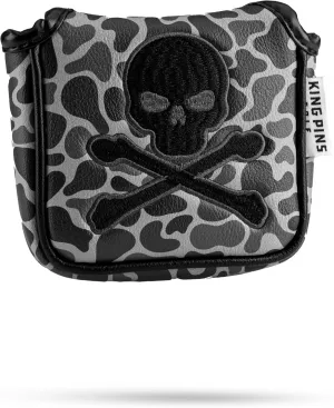 Grey Camo Headcovers - Premium Quality Golf Headcovers. Embroidered Hand-Made Leather, Stylish Golf Club Cover - Customize Your Golf Bag