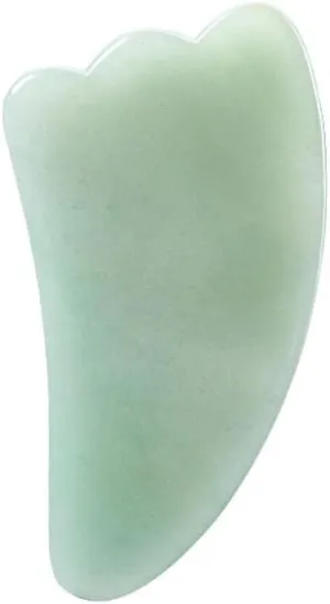Gua Sha-Scraper Jade Natural Rose Face Massager Body Facial Skin Lifting Wrinkle Beauty Tools for Spa Care-Green-B