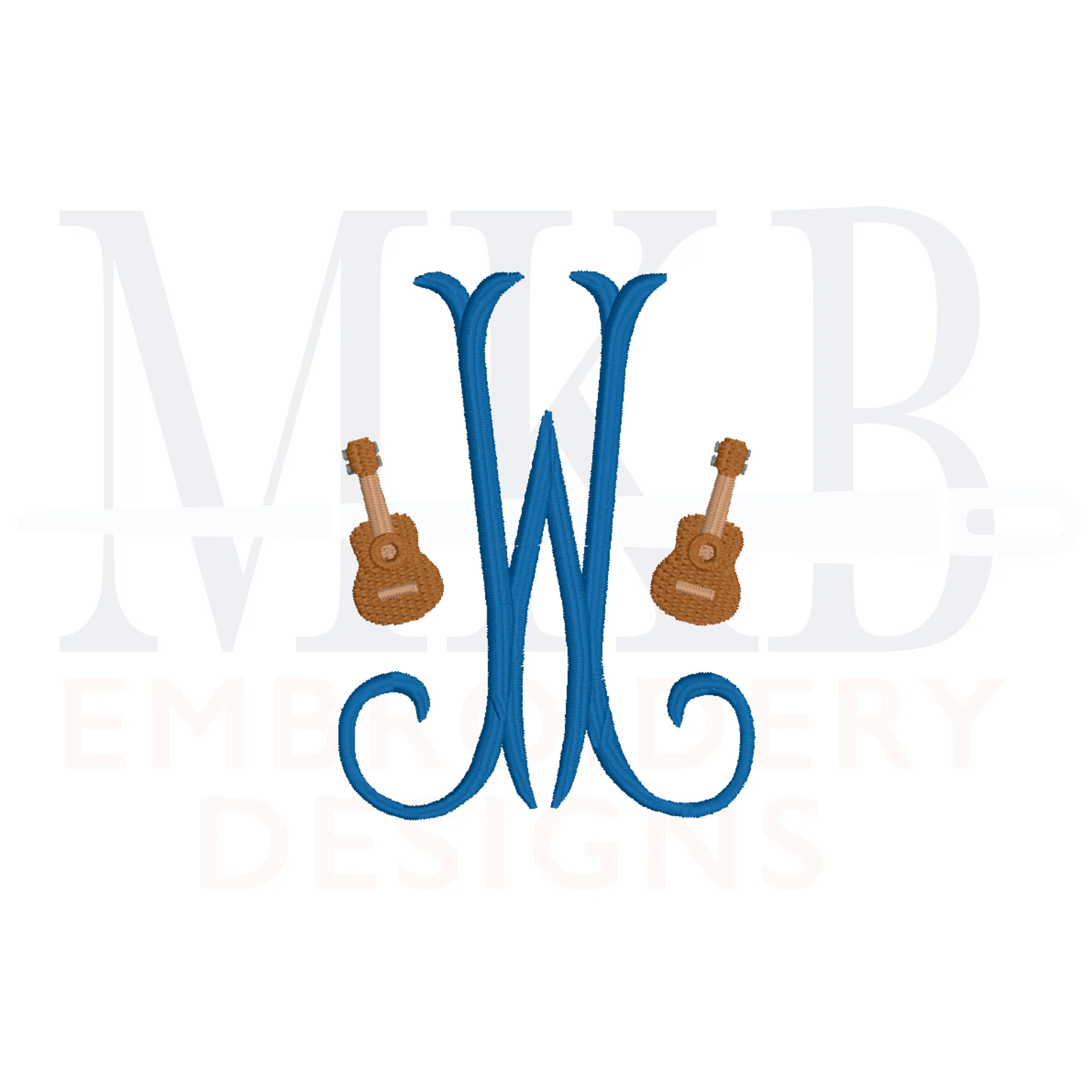 Guitar Embroidery, Mini Guitar, Music Instrument, Rodeo, Fill Stitch Machine Embroidery Design File