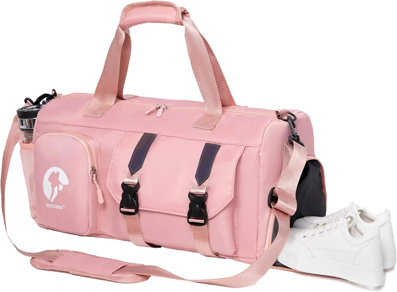 Gym Bag for Men and Women Small - 18.5"×9.5"×9" Duffel Travel Bag with Compartment, Gymnastics Equipment Bags