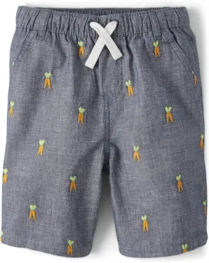 Gymboree Boys' and Toddler Embroidered Shorts