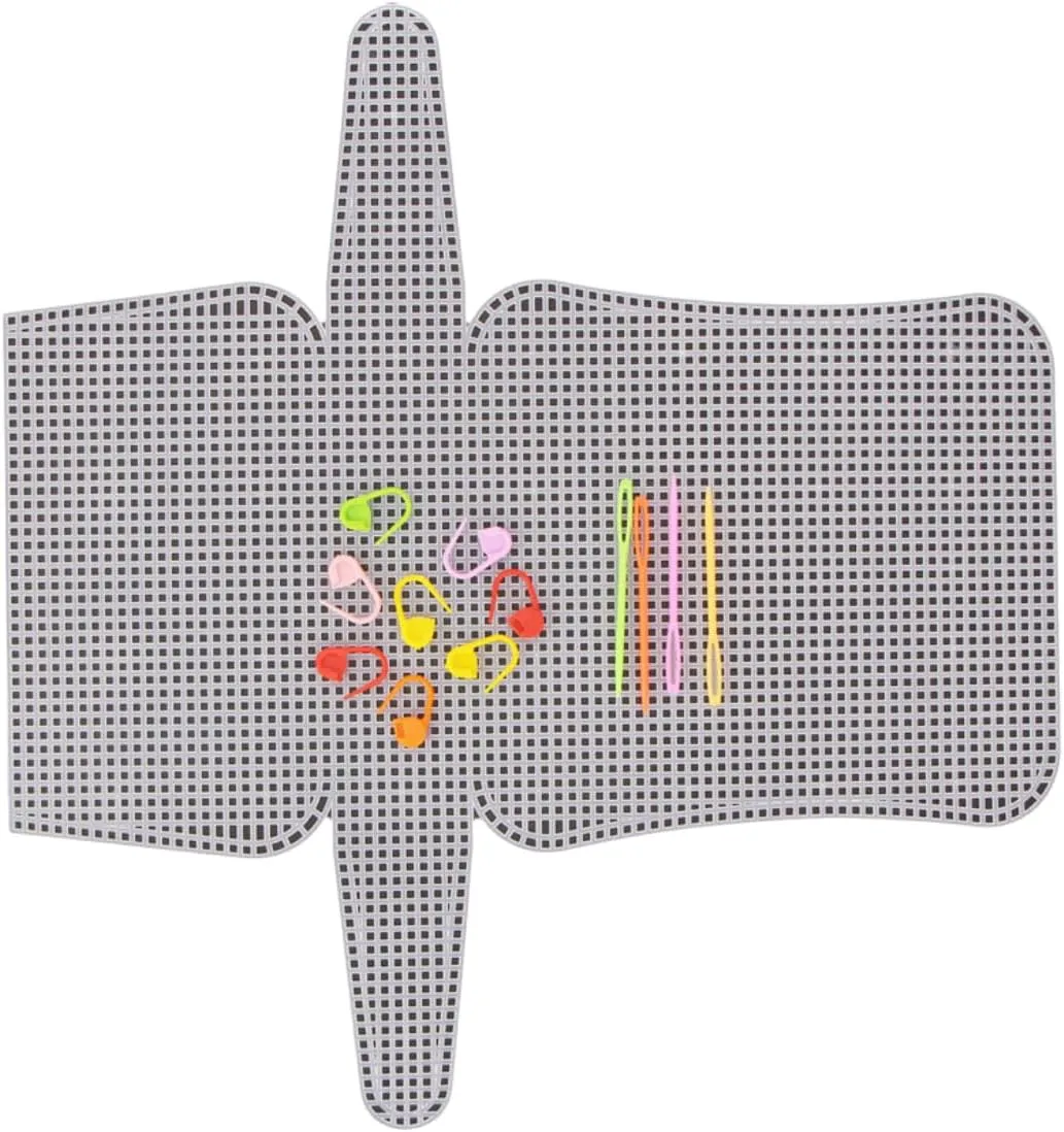 Handbag Sewing Sheet，Mesh Acrylic Canvas Sheets Set for Embroidery and Crochet Weaving Crossbody Bag Purse Handbag Making Craft Projects Kits