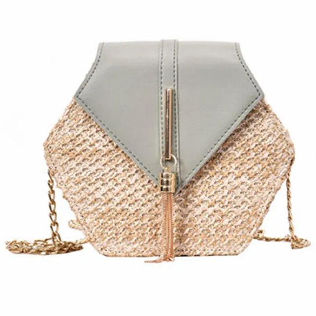 Handbag Women Summer Rattan Shoulder Fashion