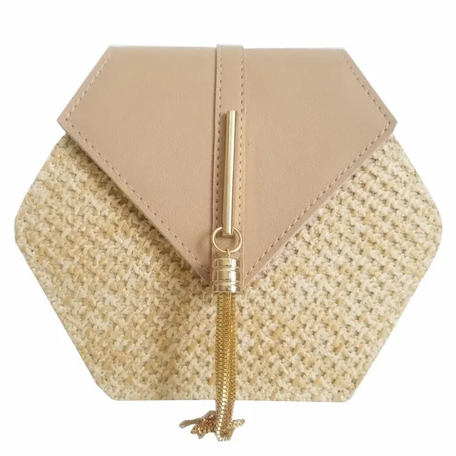 Handbag Women Summer Rattan Shoulder Fashion