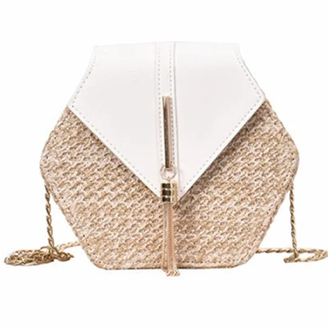 Handbag Women Summer Rattan Shoulder Fashion
