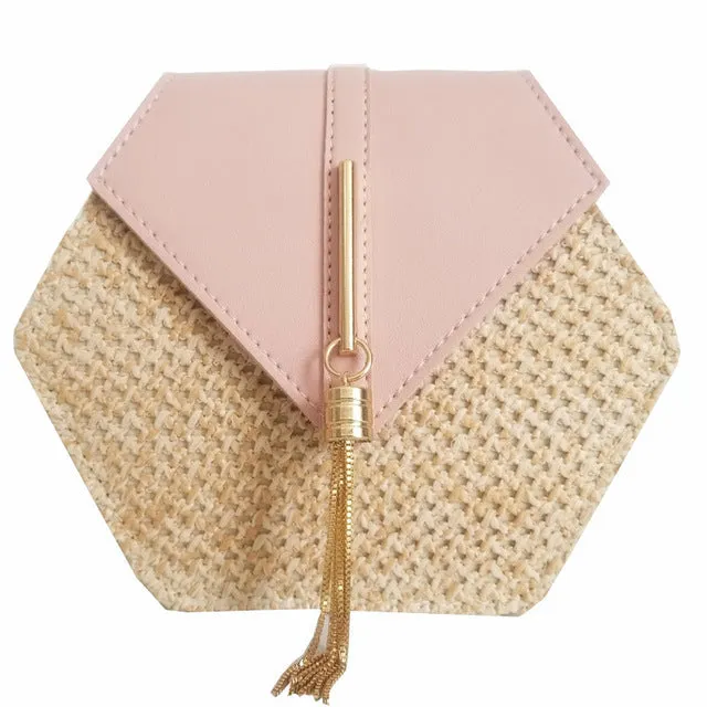 Handbag Women Summer Rattan Shoulder Fashion