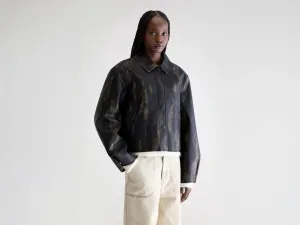 Harred faux-leather jacket (252 / W / BLACK SAND)