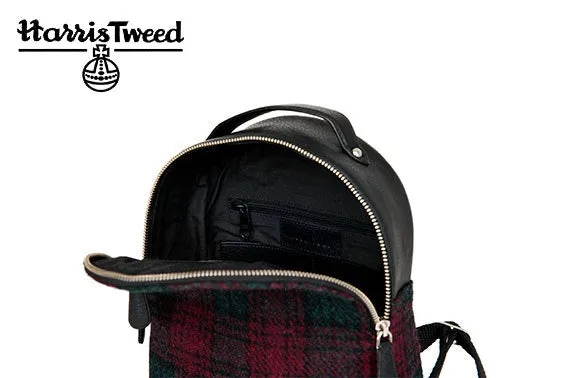 Harris Tweed Baby Backpack (Maroon)