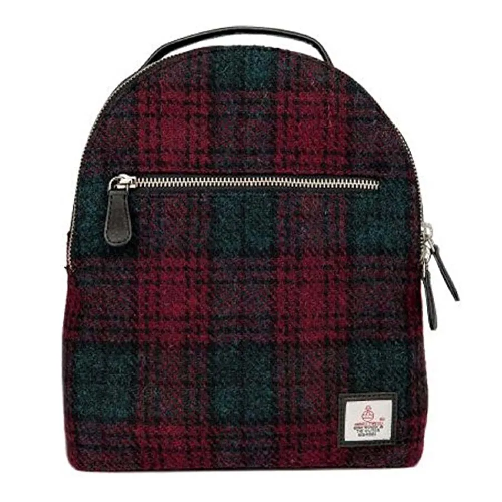 Harris Tweed Baby Backpack (Maroon)