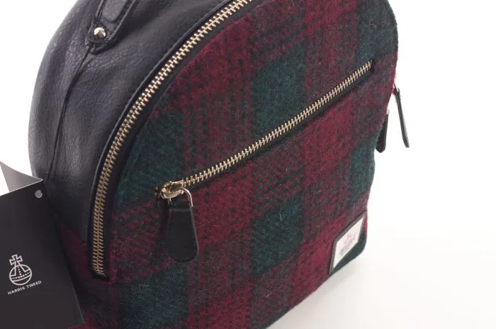 Harris Tweed Baby Backpack (Maroon)