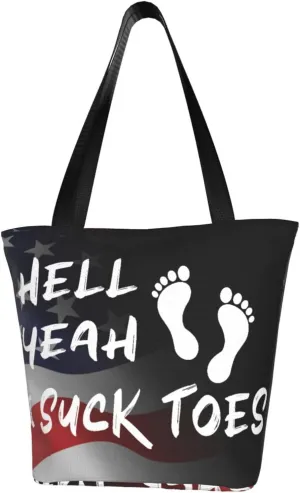 Hell Yeah I Suck Toes Fashion Shoulder Bag Large Capacity For Man Or Woman