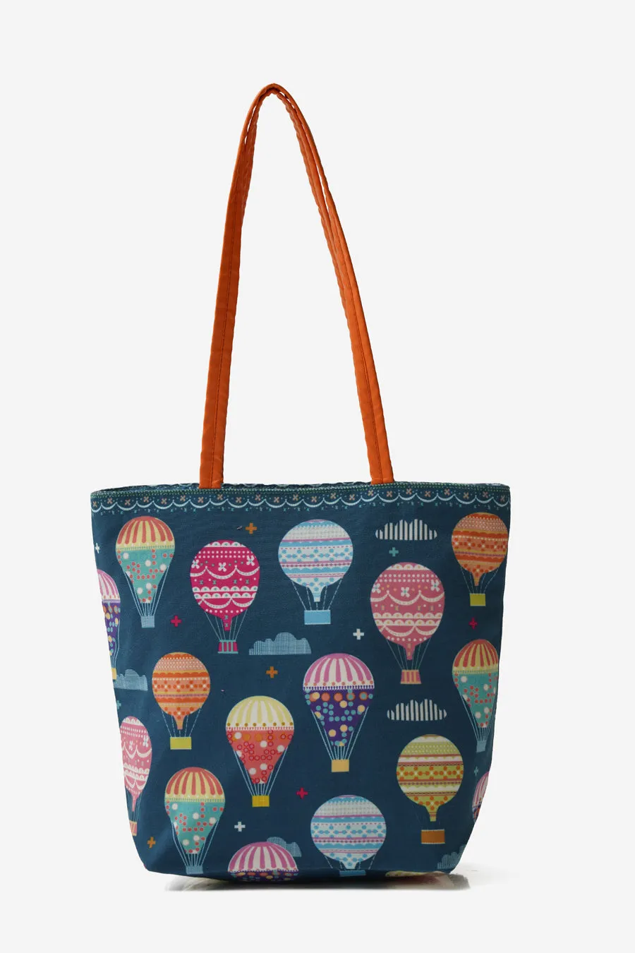 High on Happiness Shoulder Tote Bag with Vegan Leather