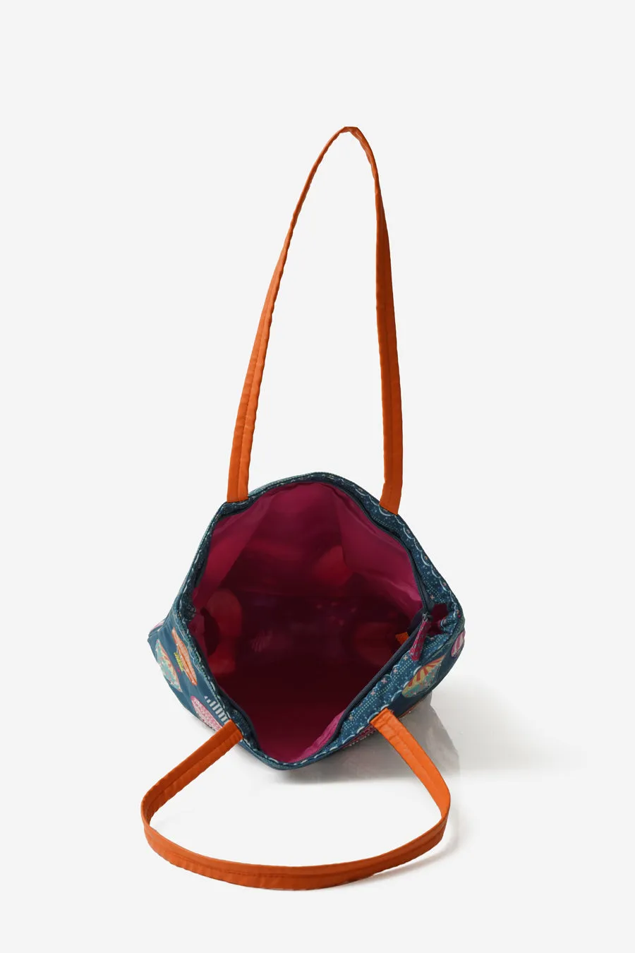 High on Happiness Shoulder Tote Bag with Vegan Leather