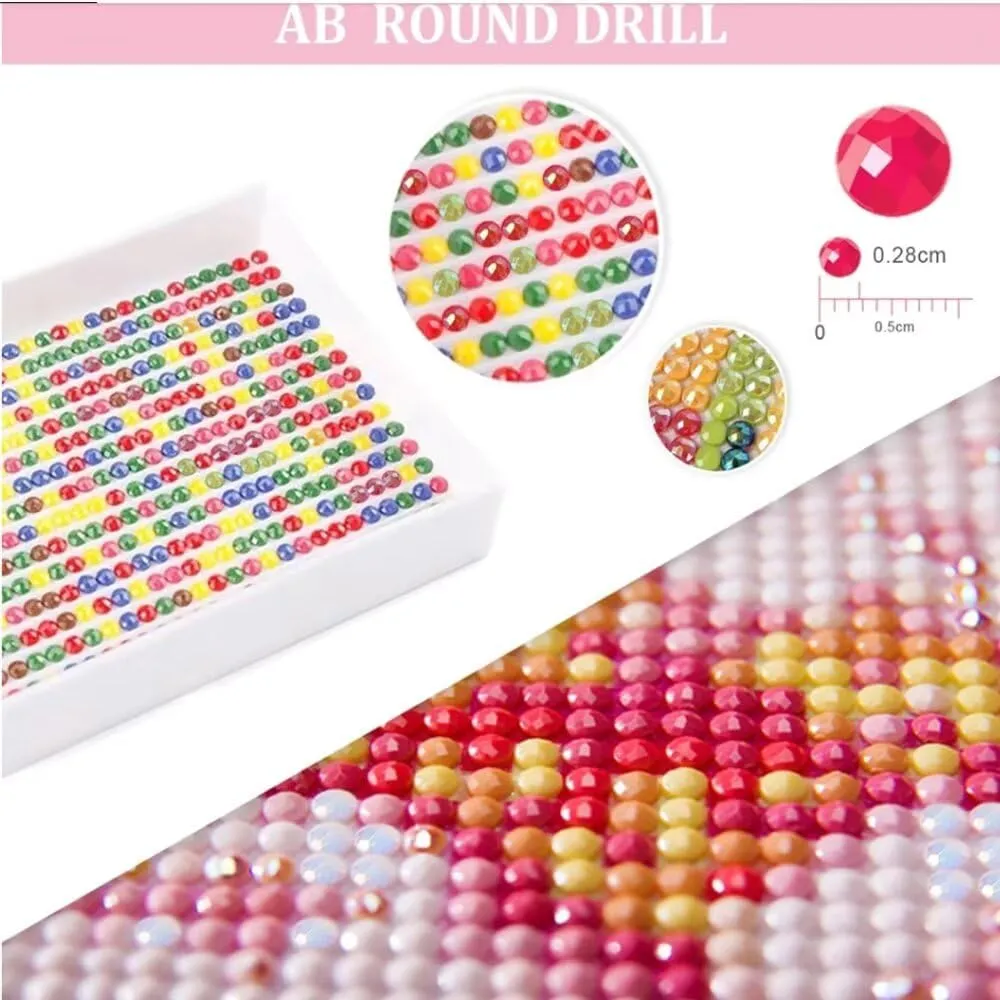 House Diamond Painting Flower Diamond Art Kits for Adults, DIY 5D Gem Art Painting Kit Round Full Drill Crystal Dots Embroidery Pictures Crafts, Home Wall Decor Gifts, Hobbies for Women 24x32in -15a9