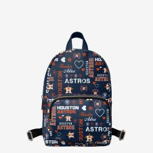 Houston Astros Logo Love Mini Backpack