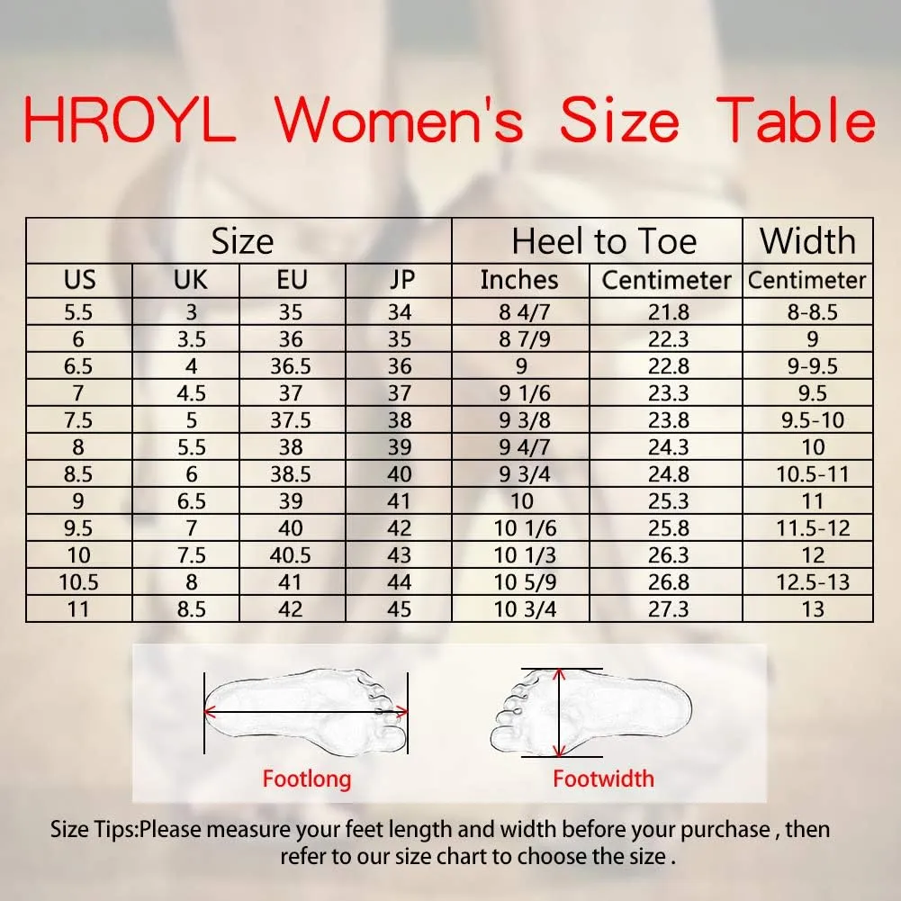 HROYL Women Rhinestone Ballroom Dance Shoes Latin Salsa Performance Dance Shoes YCL356